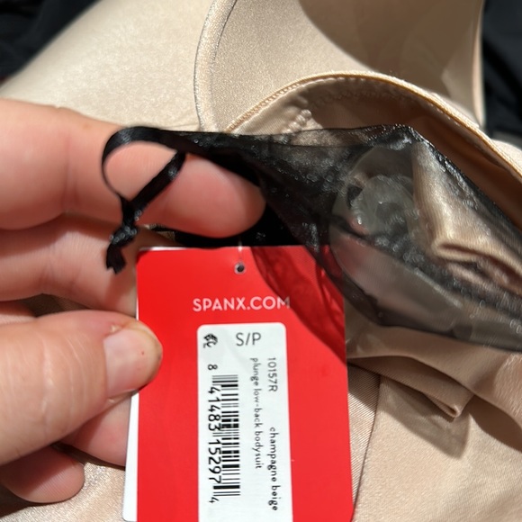 🩵SPANX Suit Your Fancy Plunge Low-Back Mid-Thigh Bodysuit - Picture 6 of 6